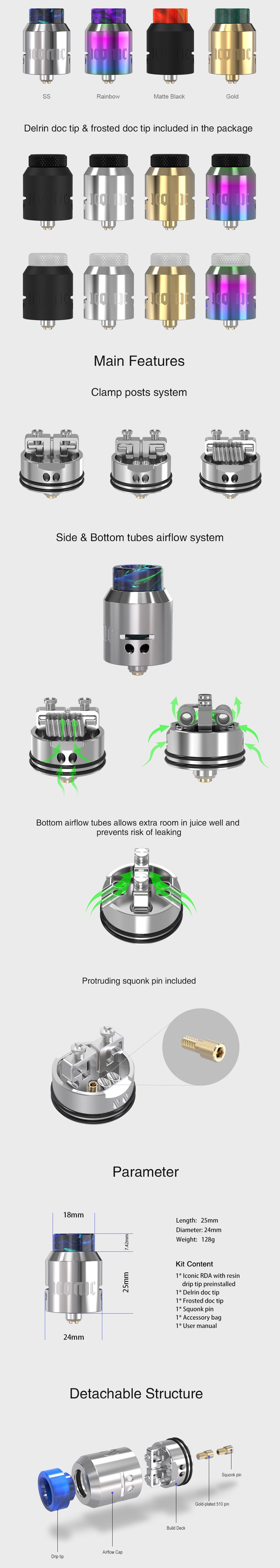 Iconic RDA Atomizer By Vandy Vape