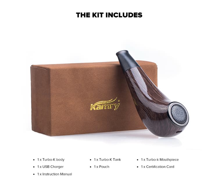 Kamry Turbo K Vape Pipe Kamry Turbo K Pipe Vape Kit 1000mAh