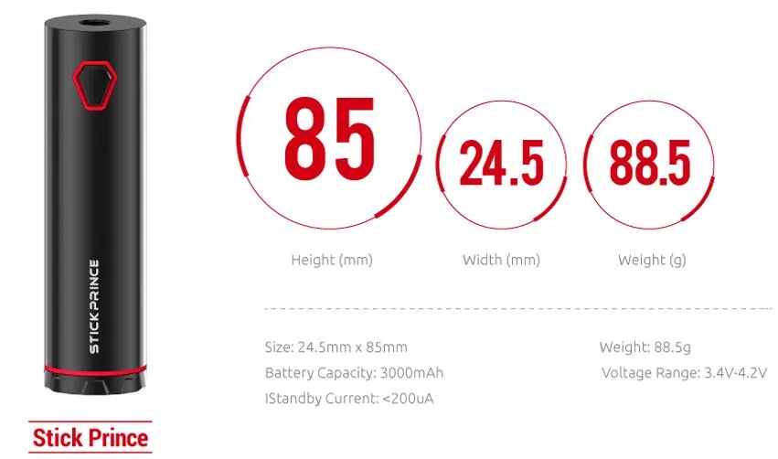 SMOK Stick Prince Kit, 8ml Tank SMOK Stick Prince Kit, 8ml Tank